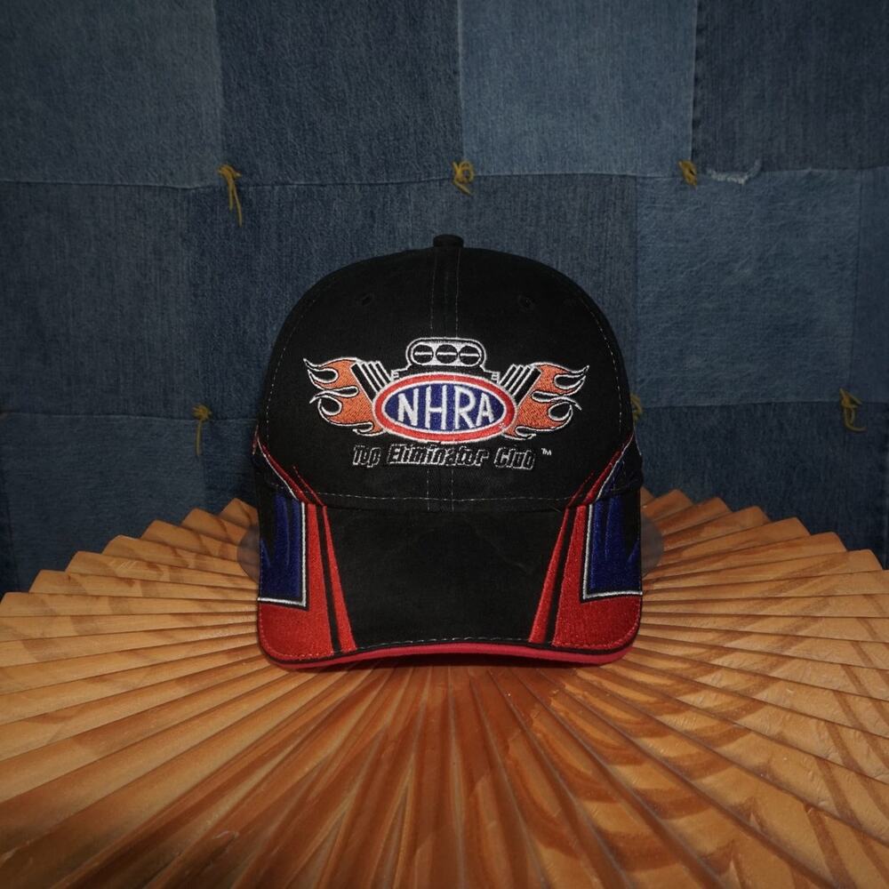 OSFA - Vintage Y2K Nhra Hats top eliminator club flame